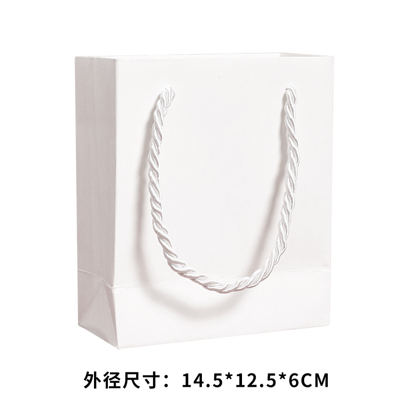 흰색 핸드백; 14.5*12.5*6cm