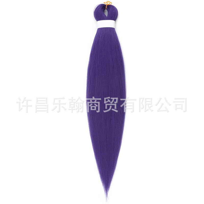 低温難燃性ふわふわプルブロックビッグ三つ編み低温スタイリングウィッグ卸売 26 インチ 90gEZ クロスボーダーウィッグ|undefined