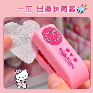 Hellokitty Embossing Machine, Antique Style Handmade Handbook Tool, Cartoon College Student Cute Decompression Embossing Seal
