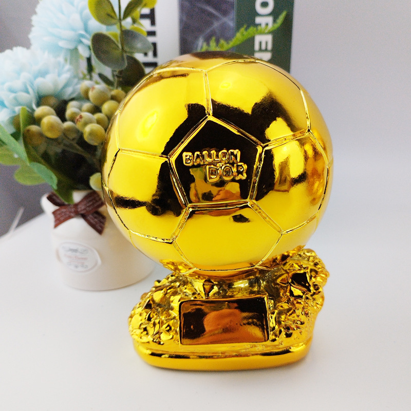 Globo de oro trofeo fútbol tirador letras regalo lotería tienda bar decoraciones fans recuerdo fabricante