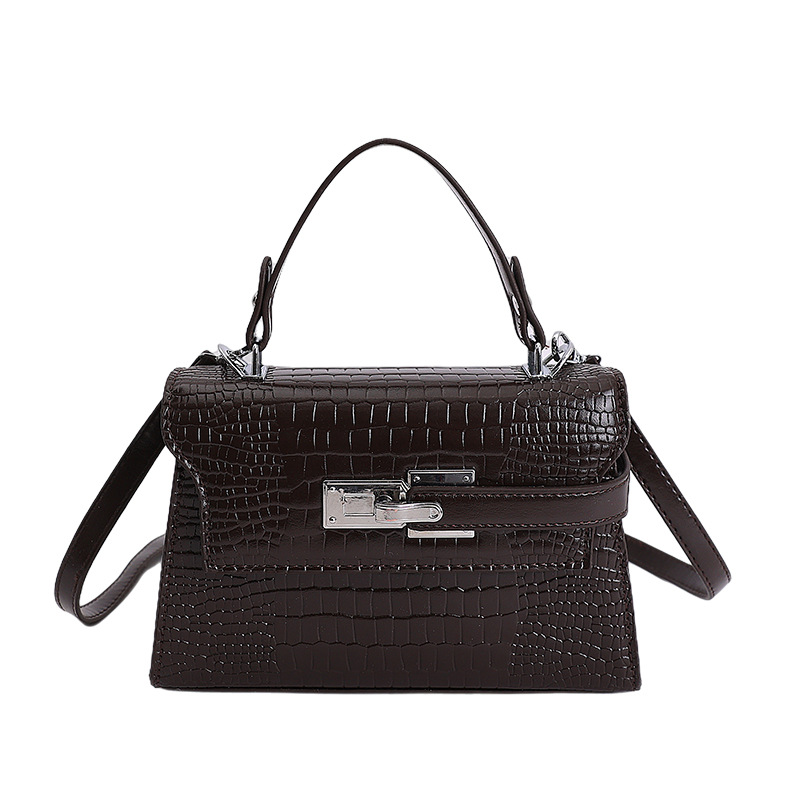 Nicho coreano Cocodrilo portátil Kelly bolso pequeño para mujeres nuevo estilo de alta moda versátil exquisito mochila