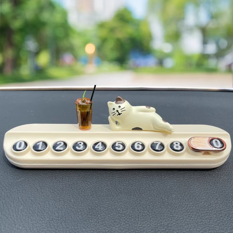 Adornos para el automóvil, accesorios para el automóvil, decoración de la consola central, mini café, decoraciones para automóviles, accesorios para automóviles y vehículos eléctricos