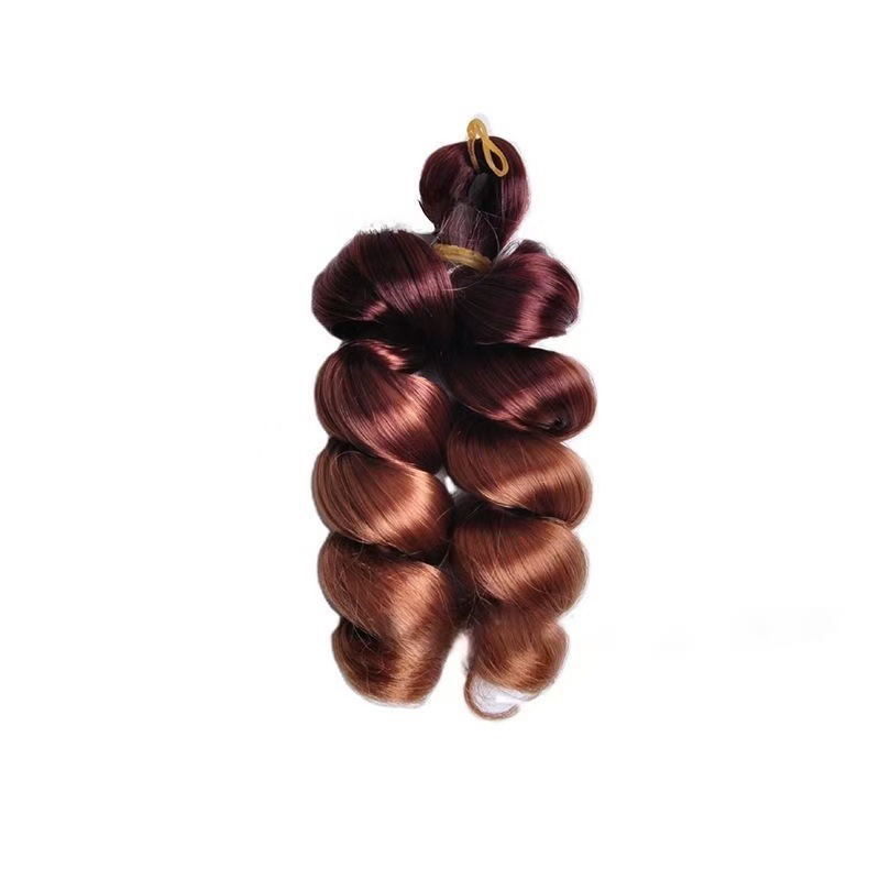 Fábrica directa de 12 pulgadas French Loose Curl Crochet Hair nuevo estilo de cabello de crochet africano