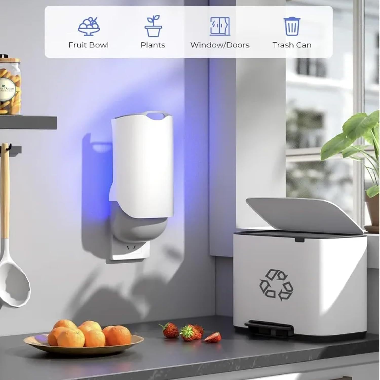 2025新款Zevo室内捕虫器果蝇蚊虫飞蛾捕捉器粘蚊灯灭虫器防虫陷阱