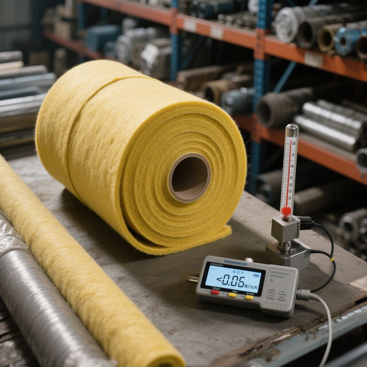 导热率≤0.06W/(m·K)工业烘箱黄色聚酰亚胺密封保温毛毡