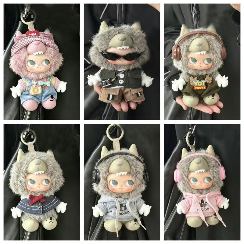 I'M Zsiga Series Doll Clothes Vinyl Plush Pendant Straightforward and Uninhibited Gazi Sister Star Light Blue Overalls Cute I'M Zsiga Series Doll Clothes Vinyl Plush Pendant Straightforward and Uninhibited Gazi Sister Star Light Blue Overalls Cute