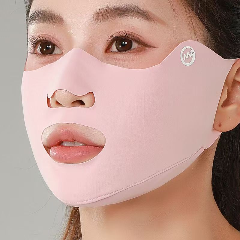 Half face with leaky mouth and nose-pink