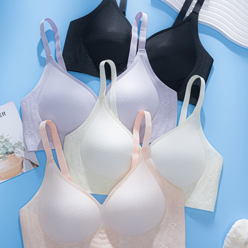 Ventas directas de fábrica comercio electrónico transfronterizo Sudeste de Asia Vietnam Tailandia damas verano ligero y cómodo sujetador de colección lateral