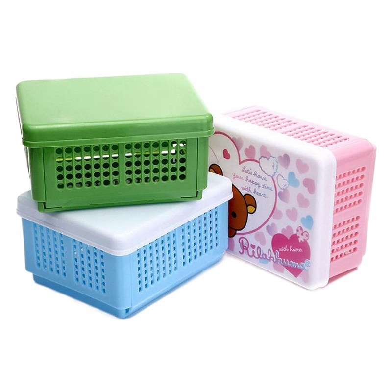 Nueva caja de almacenamiento de plástico PP plegable combinación de escritorio juguete simple tienda de comestibles creativo caja de almacenamiento multiusos