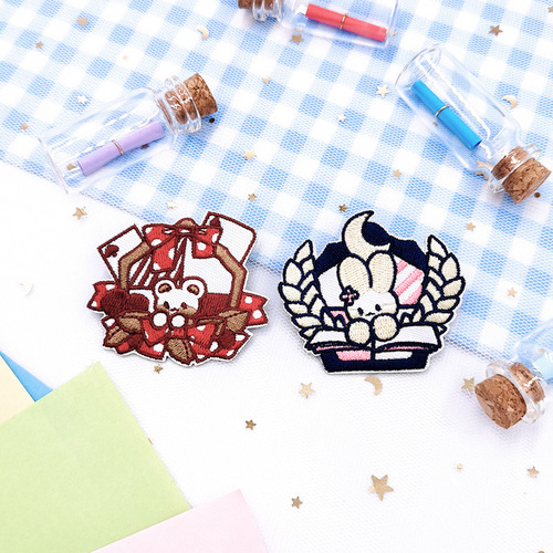 Zino computer jk uniform embroidery badge Japanese dk shirt accessories brooch cute college style decorative items
