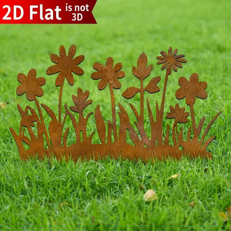 C 스타일 녹슨 꽃