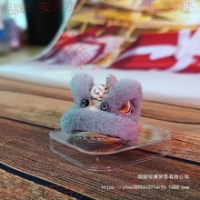 醒狮广东红饰品网特色雄狮个性汽车摆件车内少年创意箴朋礼品灰色