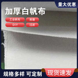 厂家现货 涤棉帆布24安5*6耐磨本色面料 箱包帆布鞋沙发手袋布