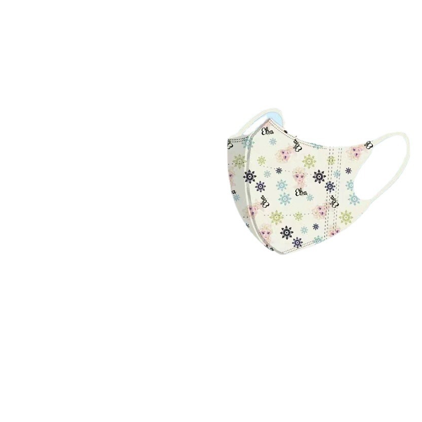 3D Stereo Protective Princess Snow Belle Princess Elsa Kidsren's Colorful Earband Kidsren's Mask