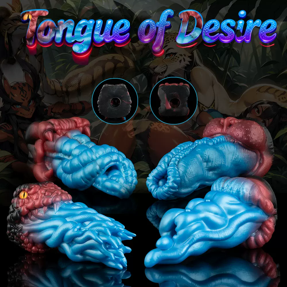 geeba异形兽舌飞机杯 男用另类自慰器 铂金软胶单穴撸管杯 亚马逊