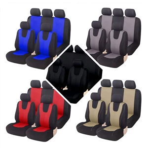 New cross-border elastic fabric vest with decorative details, universal car seat cover for Amazon, Temu, and Mercado