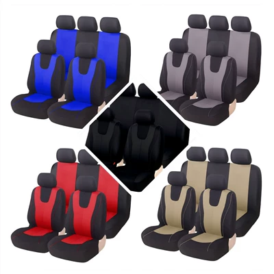 New cross-border elastic fabric vest with decorative details, universal car seat cover for Amazon, Temu, and Mercado