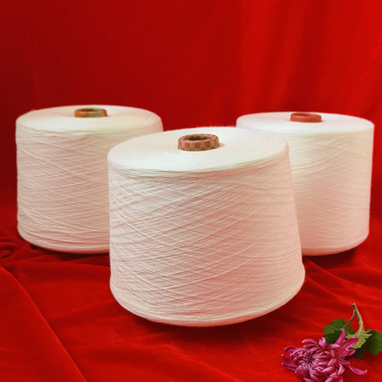 涡流纺棉30支32支仿麻棉纱30s 32s裕晟邦包漂纯棉纱