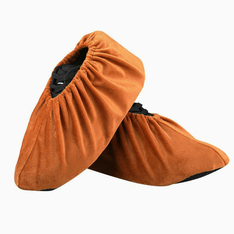 Cubierta de zapatos de franela para adultos centro de datos de interior para el hogar cubierta de pie resistente al desgaste inferior antideslizante engrosada lavable con logotipo