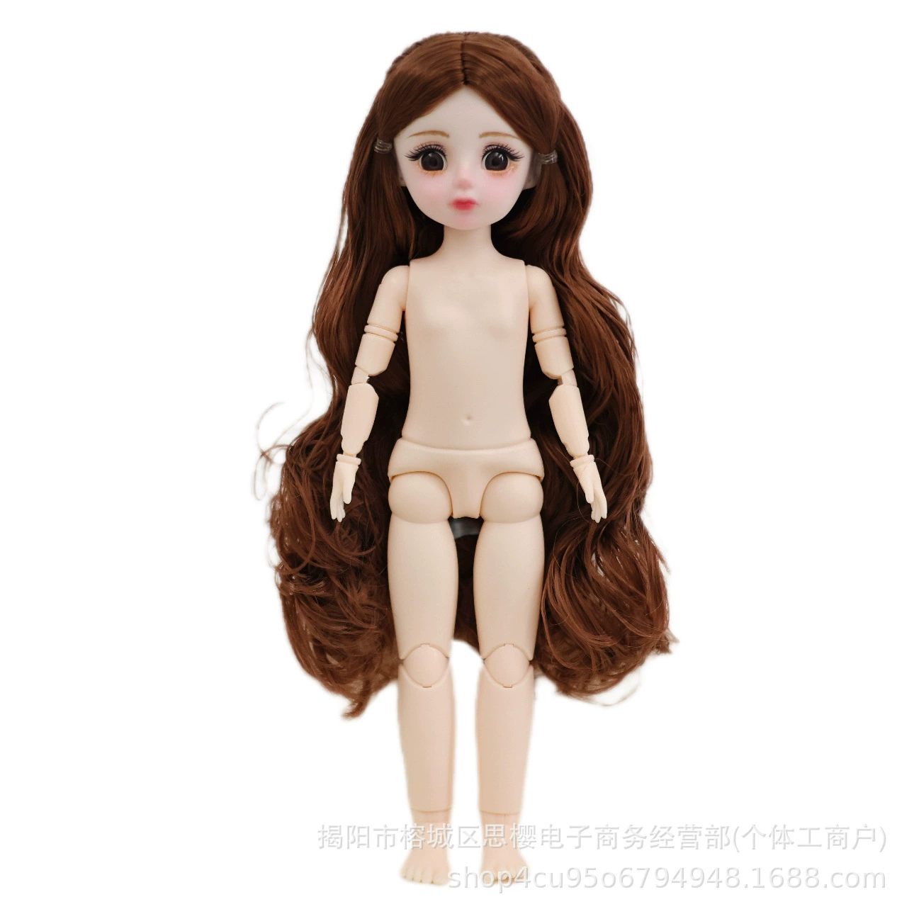 [Школьный цветок макияж] 30 см 6 точек, BJD тело голая кукла 20 суставов 3D настоящие глаза, нэфане кукла девочка игрушки