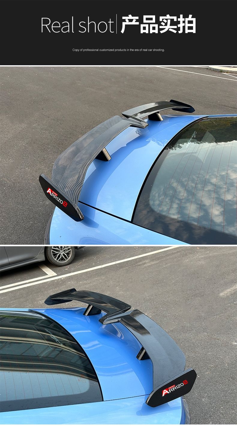Suitable for Chery Arrizo 8 Rear Wing Modification Without Punching Large Rear Wing Exterior Kit Gt Fixed Air Pressure Tail