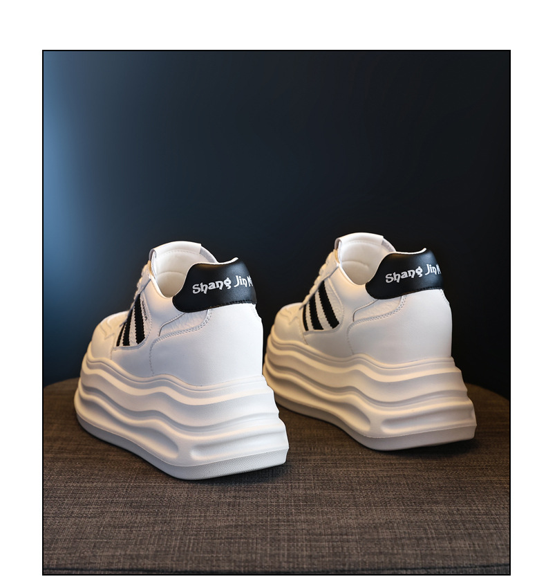 Giày sneaker nữ đế dày tăng chiều cao phong cách thời trang dễ phối đồ — Màu đỏ be chi tiết 20