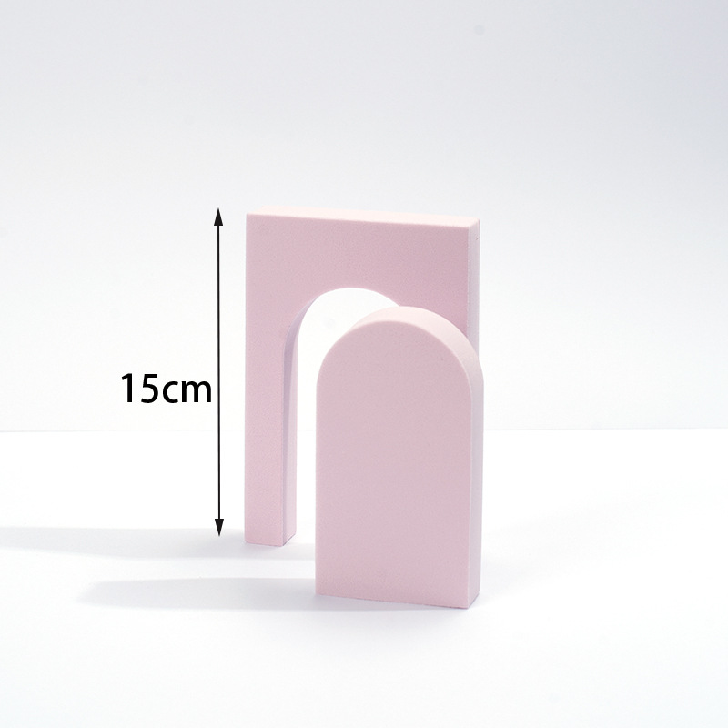 Cube fotografía apoyos trapezoidal geometría hueca fotografía decoración fotografía Fondo ins simple fotografía Decoración