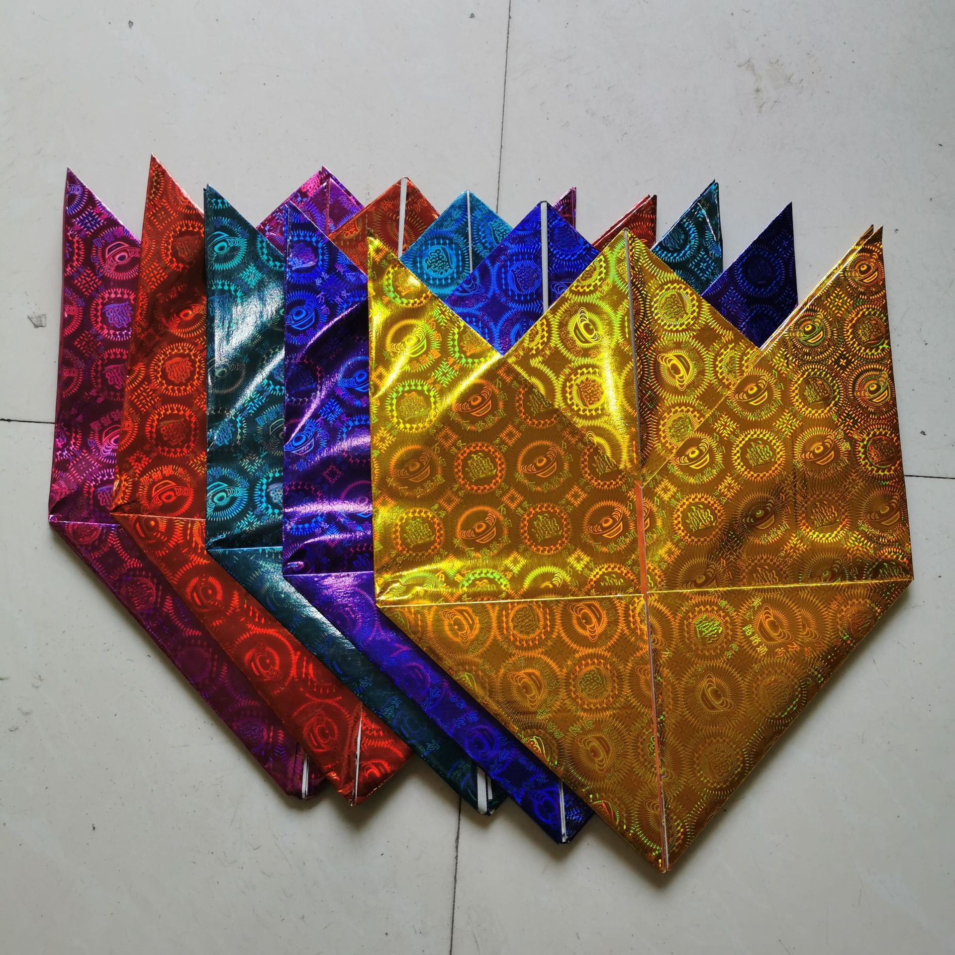 大號五色五路財神聚寶盆旺旺金佛教道教祭祀祈福用品燒紙紙錢佛紙