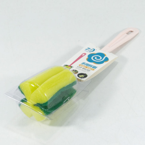 Gadget for cleaning cups small brushes, water cup cleaning brush long handle, stain removal, milk bottle brush, sponge cup brush, wholesale