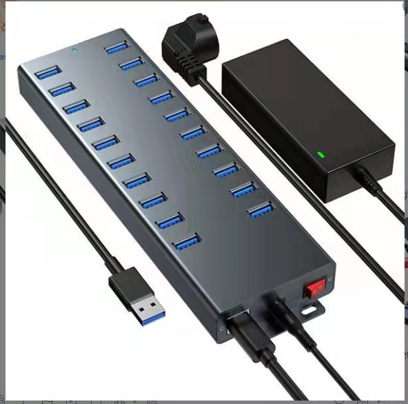 USB3.0 divisor multifunción extensor hub con fuente de alimentación teléfono móvil expansión hub estación de acoplamiento uno a ocho