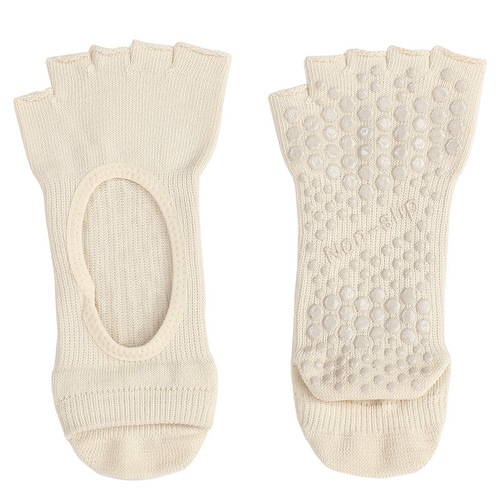 Summer Open Toe Yoga Socks Dotted Anti-Slip Socks Backless Split Toe Socks Korean Version Professional Wholesale Pilates Socks