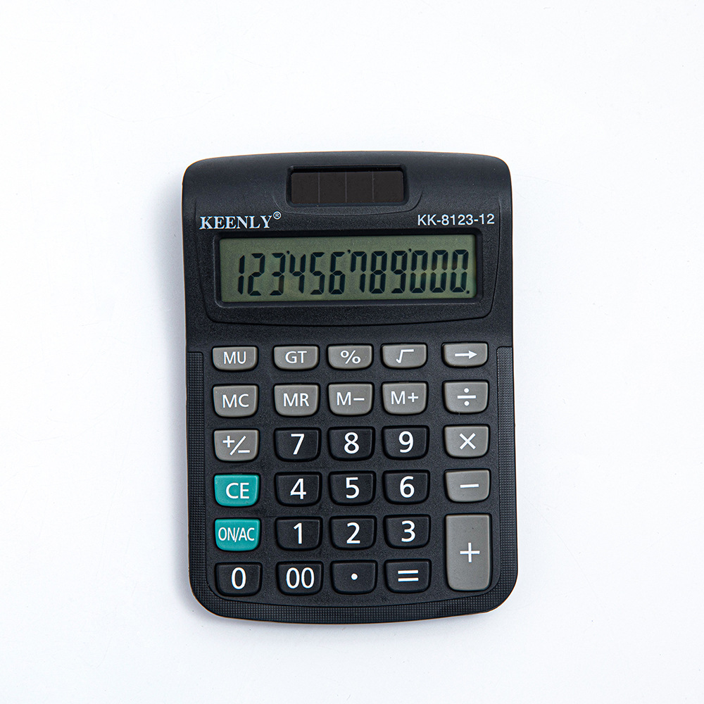 Oficina de contabilidad financiera de 12 dígitos Calculadora de pantalla grande simple portátil suministro directo de fábrica al por mayor
