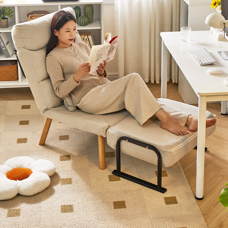 家逸電腦椅懶人沙發可睡覺午休摺疊床辦公室休閒躺椅單人沙發床