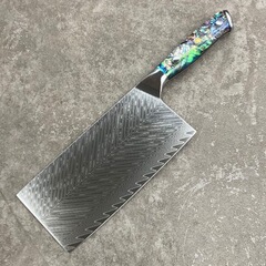 67層フィッシュボーンダマスカス鋼包丁アワビシェルハンドルシェフ専用スライスナイフファミリーVG10