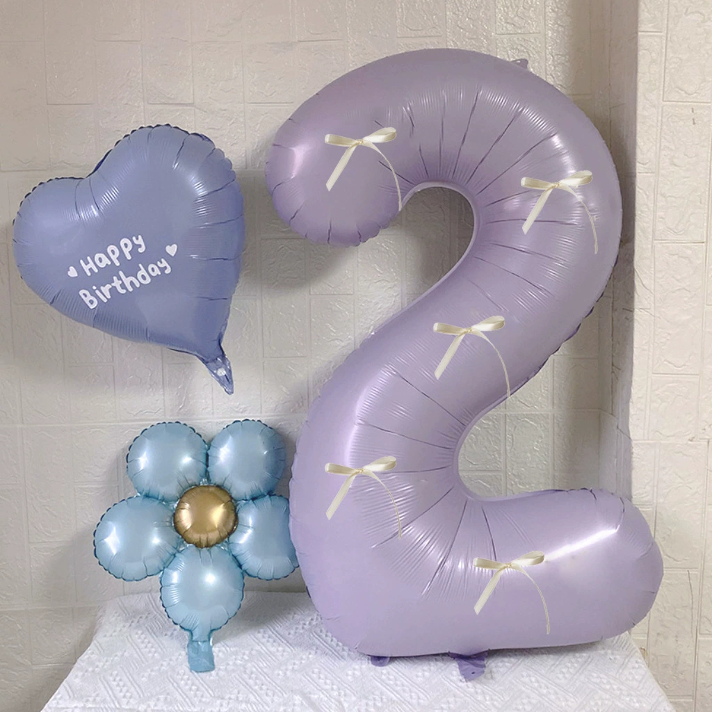 Детская вечеринка по случаю дня рождения фото ins сети красный крем большой цифровой воздушный шар лук алюминиевая пленка балет