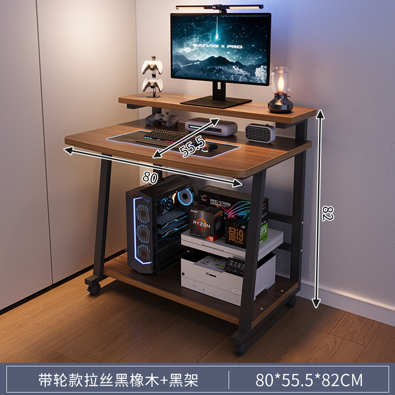 Escritorio pequeño para computadora de escritorio, escritorio de estudio móvil para el hogar, escritorio para computadora portátil, escritorio simple, mesa de dormitorio, mesa lateral