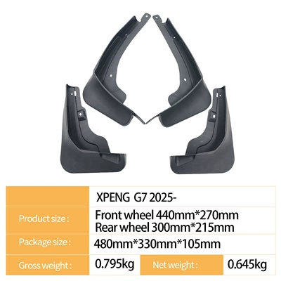 Suitable for Xpeng G7 Mudguard
