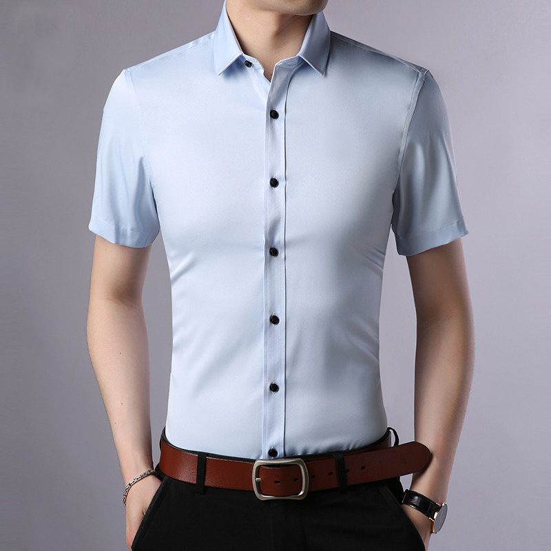 Camisas de hombre primavera y verano venta caliente anti-arrugas ropa de trabajo ropa de trabajo de negocios camisas de hombre