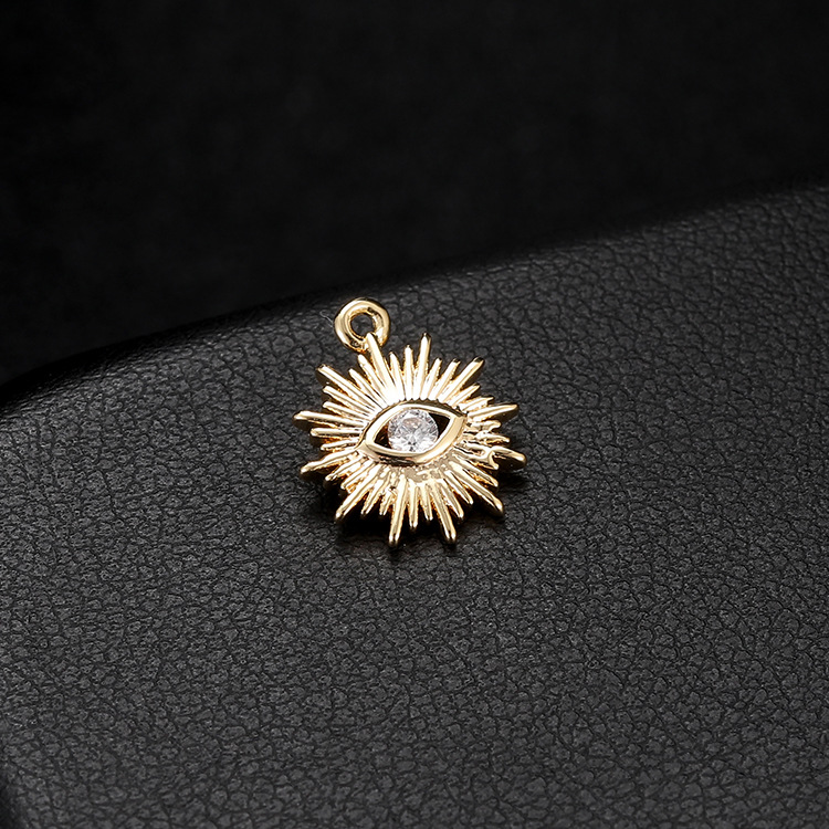 Star, Eye, Skull Pattern Plating, Inlay Design Basic, Punk, Modern Style Style 1 Piece Copper Zircon Star Eye Skull Jewelry Accessories
