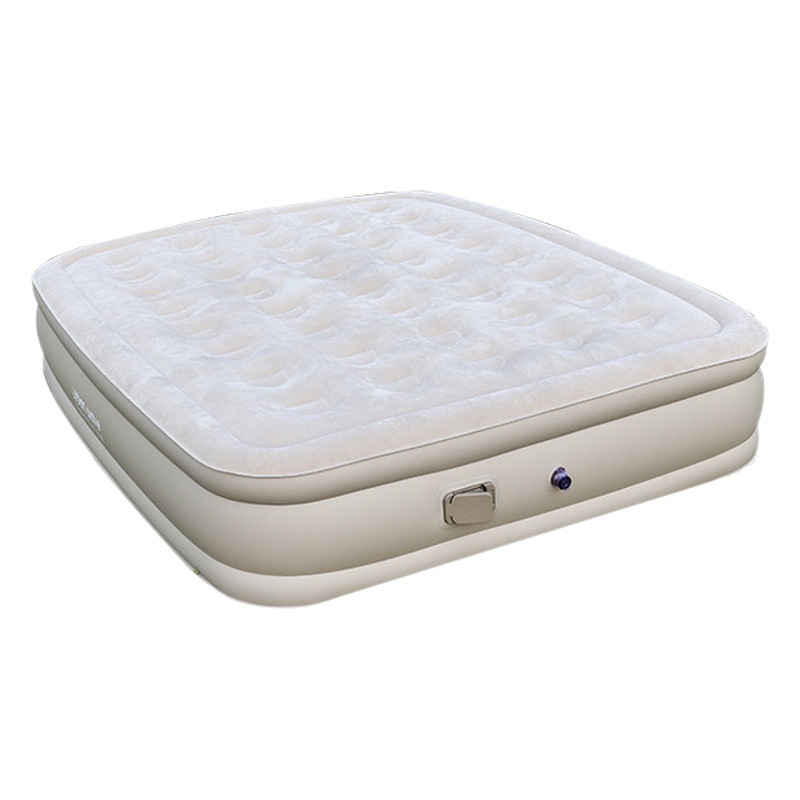Cama inflable de PVC mayor engrosada flocado colchón inflable automático hogar doble colchón de aire cama almuerzo colchón plegable