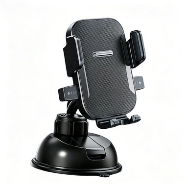 Car phone holder dashboard, suction cup-mounted, adjustable - s6-base-a-patterned-surface-panel-multi-angle-adjustment-nano-suction-cup-wont-fall-off-even-with-violent-shaking
