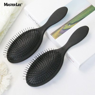 Foreign trade comb Oval nylon Head Massage comb Plastic black air cushion gasbag Hairdressing comb factory wholesale