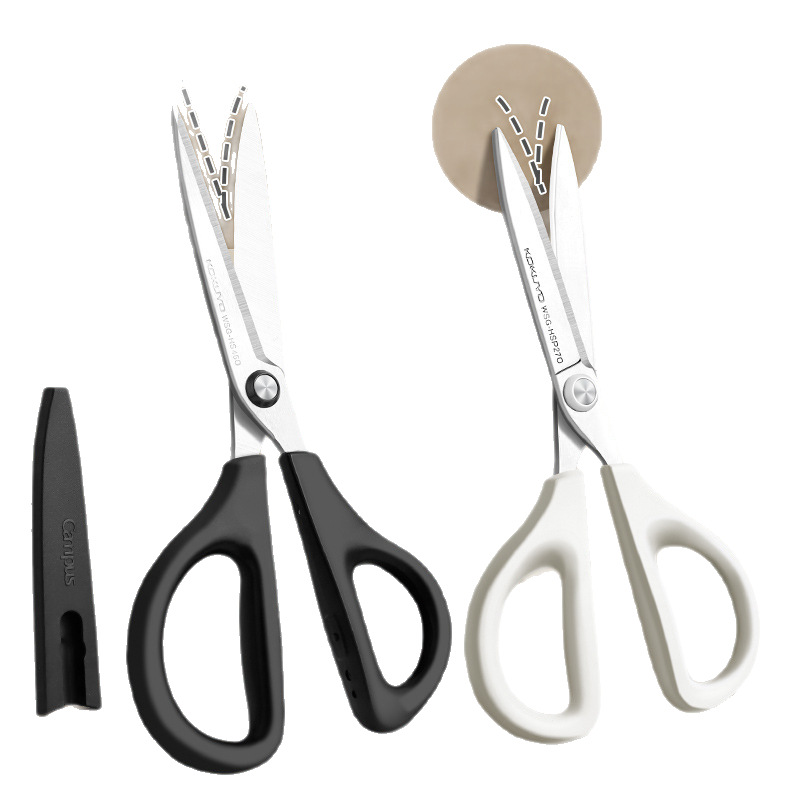 Guoyu kokuyo tijeras delgadas y puntiagudas, tijeras portátiles hechas a mano de seguridad, corte de papel, cocina multifuncional para estudiantes, oficina