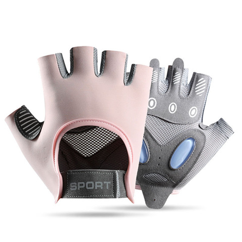 Amazon transfronterizo nuevo guante deportivo de fitness medio dedo ciclismo amortiguador anti-desgaste transpirable anti-deslizante guante anticapullo