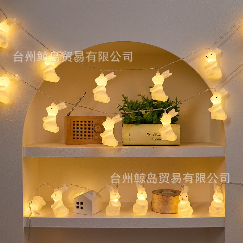 Amazon Cross-Border Easter Led String Lights, Various Colored Eggs Wholesale, Rabbit-Themed Cross-Border Children's Room Bestsellers