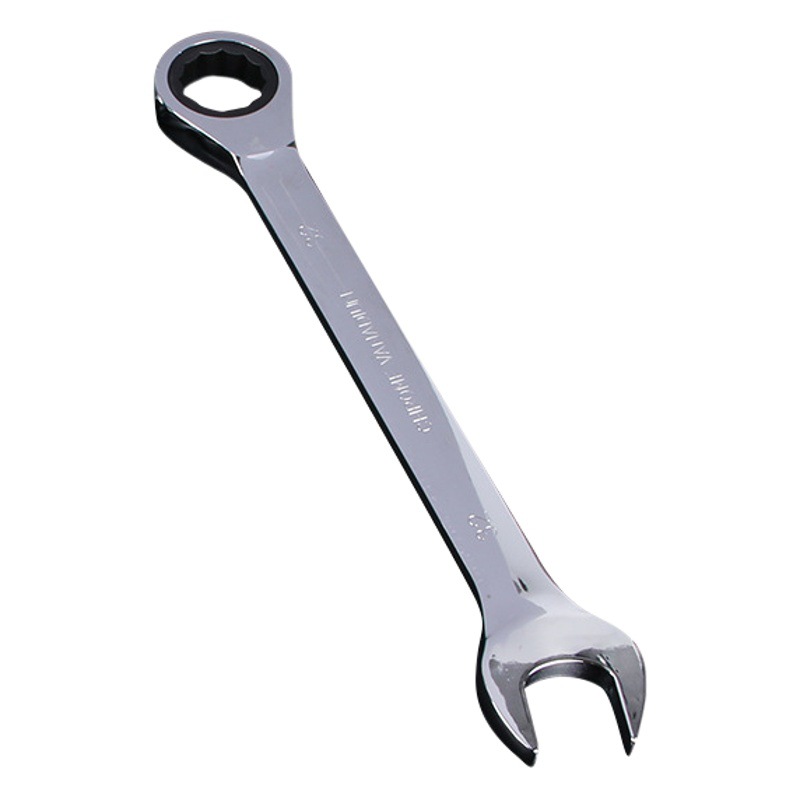 Llave de trinquete rápida de grado industrial, acero puro forjado, antioxidante, galvanizado, brillante, llave de doble propósito de 72 dientes, acero al cromo vanadio