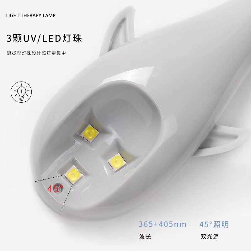 Lámpara de mano de ballena para uñas, pegamento de esmalte de uñas de almacenamiento eléctrico, lámpara de fototerapia, pantalla LCD, pegatina de secado rápido, lámpara de modelado de uñas