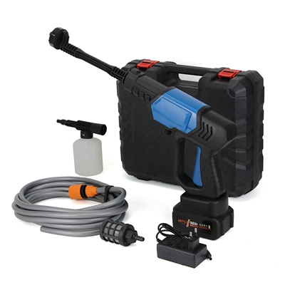 Cross-Border Search Hot Selling Wireless Lithium Portable car washer - cj-17-blue-one-charge-one-charge