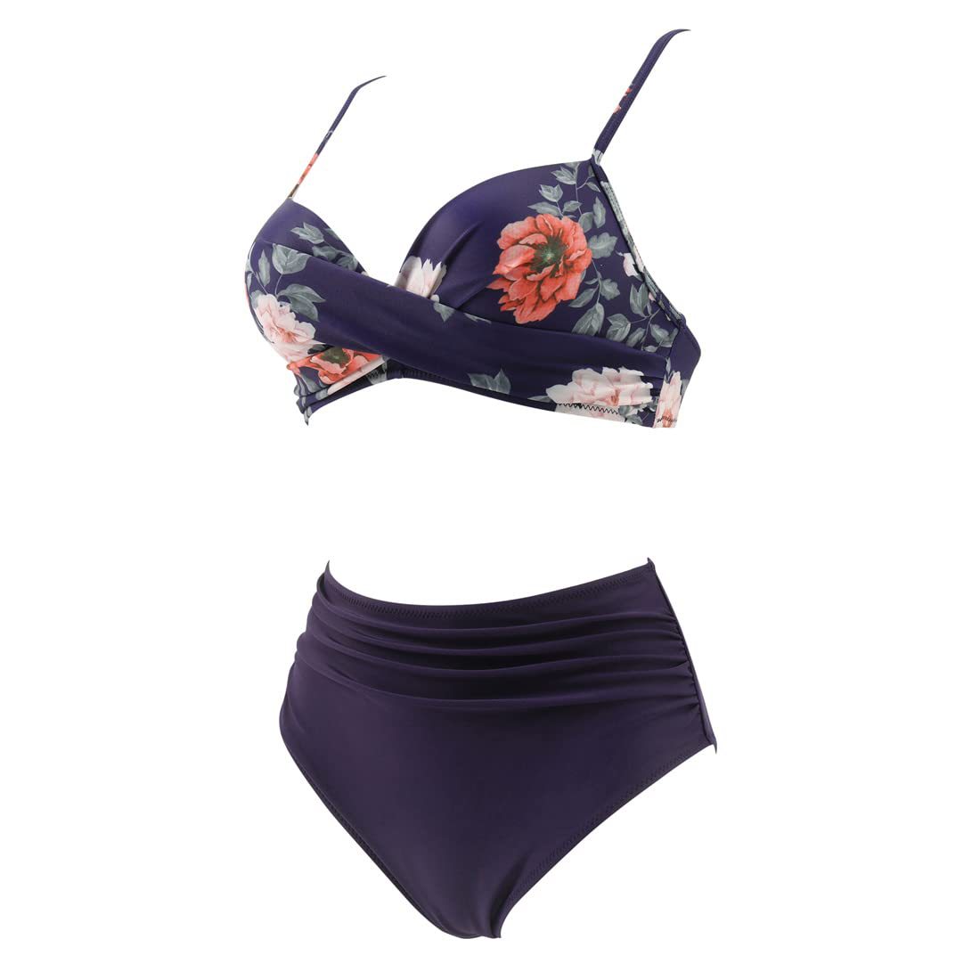 182g Weight Sexy Feel Of Sensation Mid Waist Panties Waist Bralette Bra Category Polyester Fabric Type 2 Pieces Set Quantity Swimming Pool, Beach Occasion Solid Color, Leopard Pattern Women's Gender Women's Solid Color Leopard 2 Pieces Set Bikinis Swimwear 10