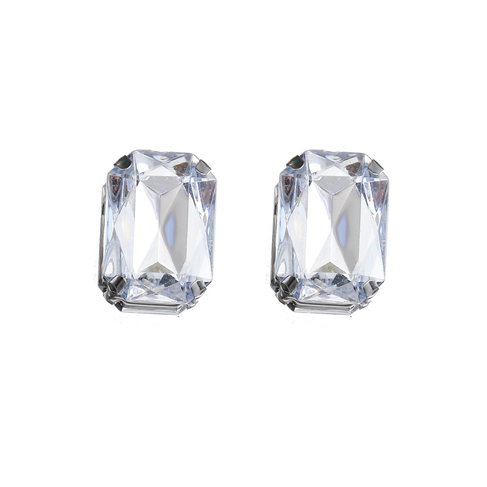 Fábrica al por mayor cosida a mano garra diamante 18*13mm rectangular imitación cristal diamante transfronterizo DIY joyería accesorios de vestir image 14